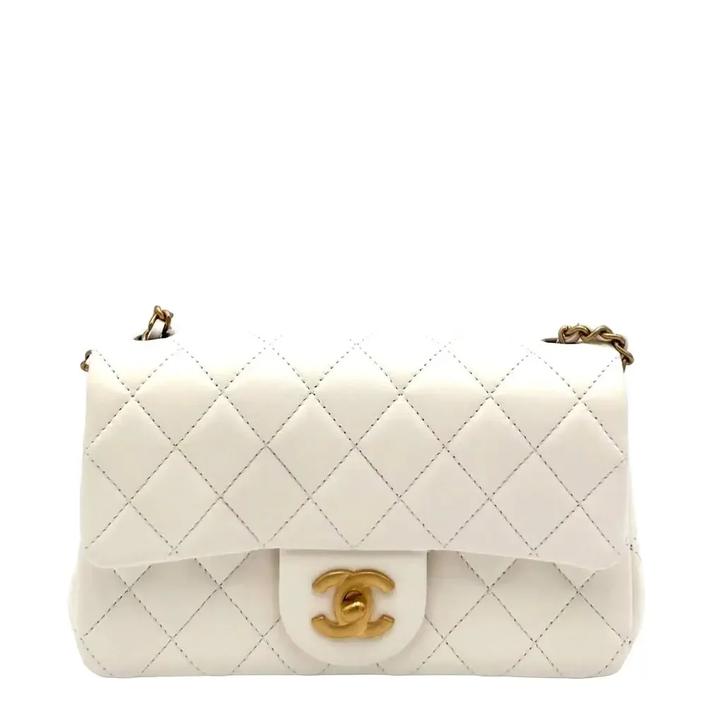 Pearl Crush Mini Rectangular Flap Bag